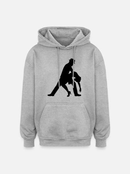 Salsa - Sweat à capuche oversize unisexe - gris chiné