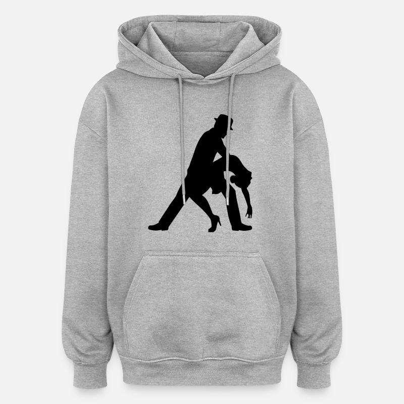 Salsa - Sweat à capuche oversize unisexe - gris chiné