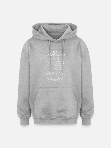 Geschenk für Kasatschok Tänzer - Oversized Unisex Hoodie - Grau meliert