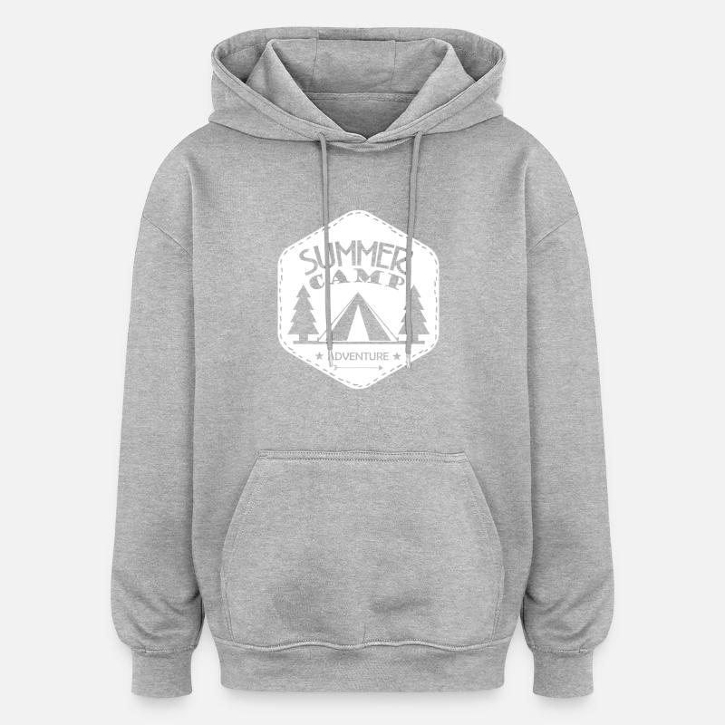 Summer camp - Oversized Unisex Hoodie - heather grey