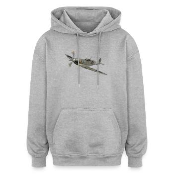 Spitfire - Sweat à capuche oversize unisexe - gris chiné - Devant - Noah (186cm)