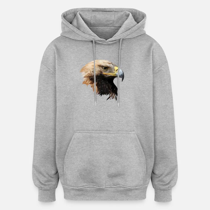 aigle - Sweat à capuche oversize unisexe - gris chiné