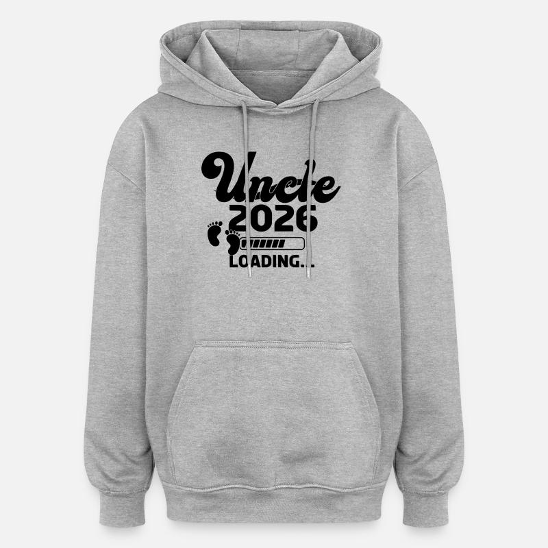 Uncle 2026 Loading - Oversized Unisex Hoodie - Grau meliert