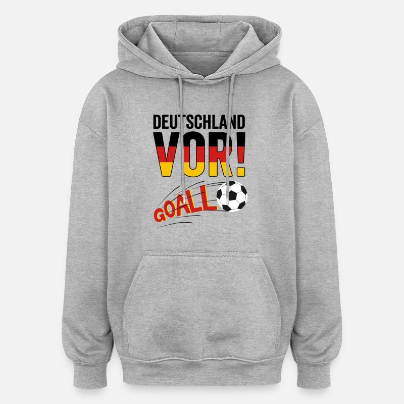 BUT ! Conception de ventilateurs Allemagne 2026 - Sweat à capuche oversize unisexe - gris chiné
