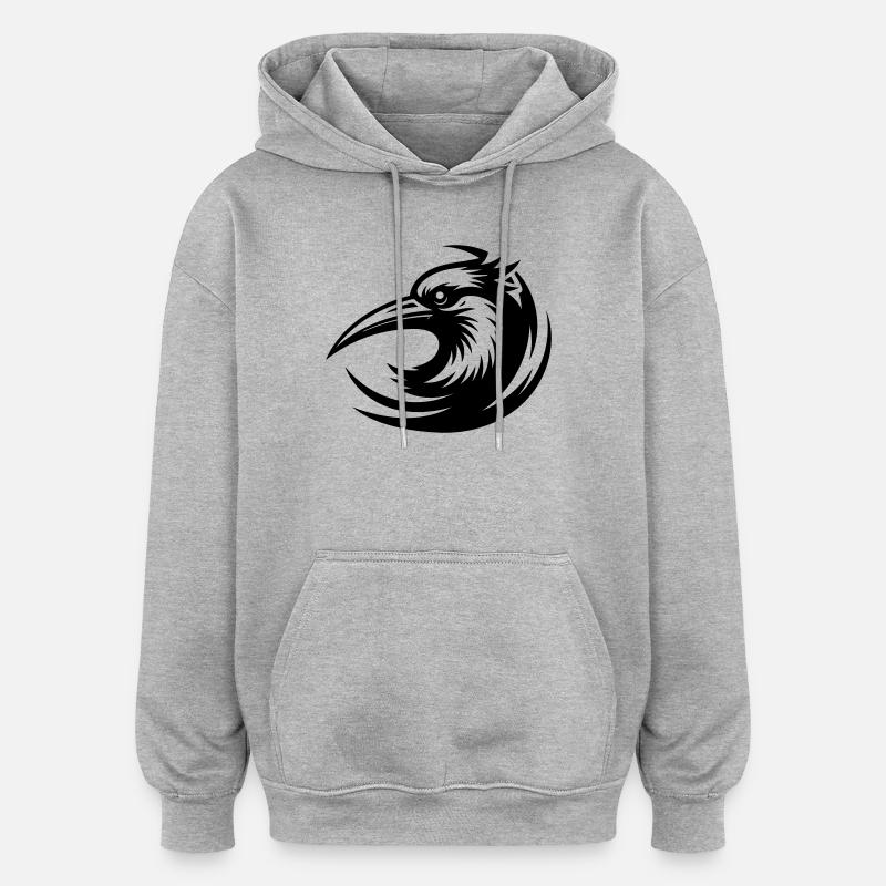 aigle - Sweat à capuche oversize unisexe - gris chiné
