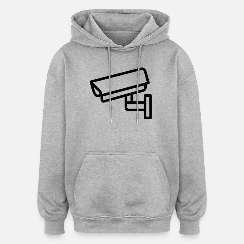 Camera - Oversized Unisex Hoodie - heather grey