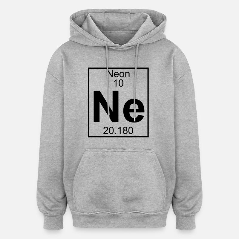 Neon (Ne) (element 10) - Oversized Unisex Hoodie - heather grey
