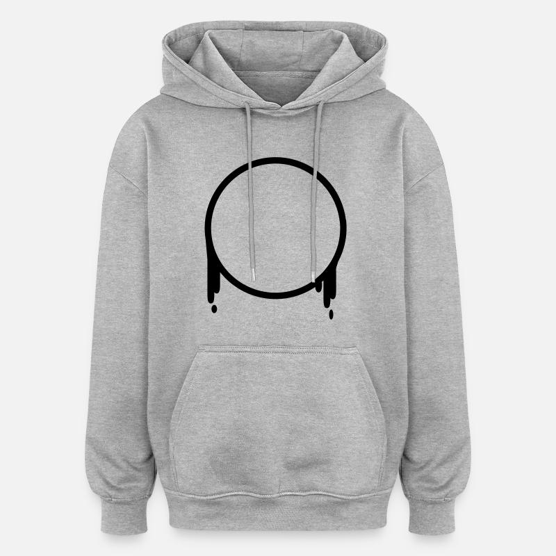 cercle - Sweat à capuche oversize unisexe - gris chiné