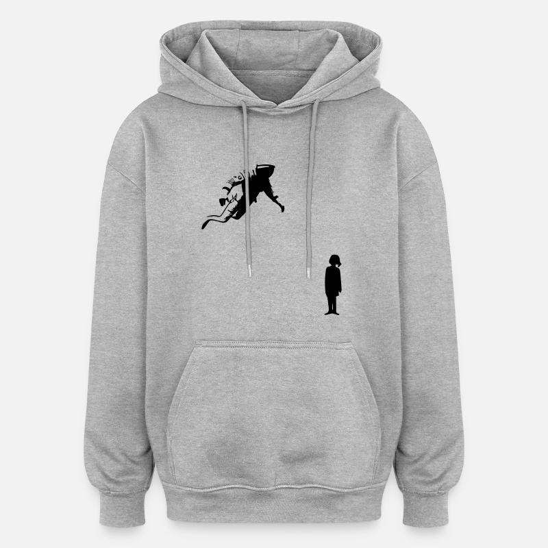 Interstellar_Murph_ - Oversized Unisex Hoodie - Grau meliert
