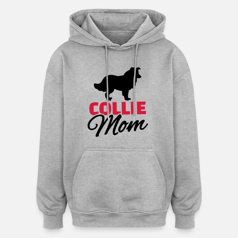 Collie - Oversized Unisex Hoodie - Grau meliert