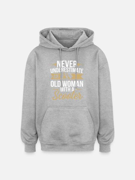 Showing strength in old age - Oversized Unisex Hoodie - heather grey