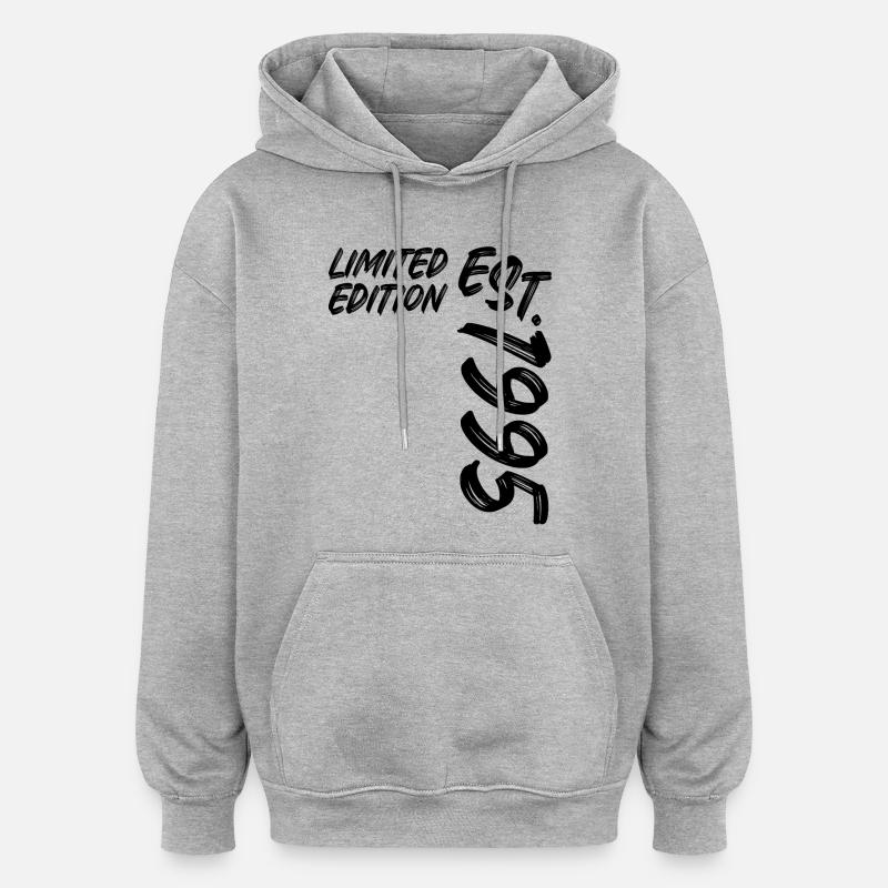 Édition limitée est. 1995 - Sweat à capuche oversize unisexe - gris chiné