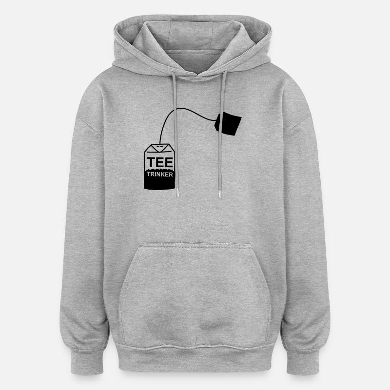 Tee_Kaffee_Earl_Grey_Teetrinker_Teesorten - Oversized Unisex Hoodie - heather grey