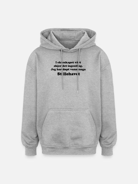 Dans notre mariage - Sweat à capuche oversize unisexe - gris chiné