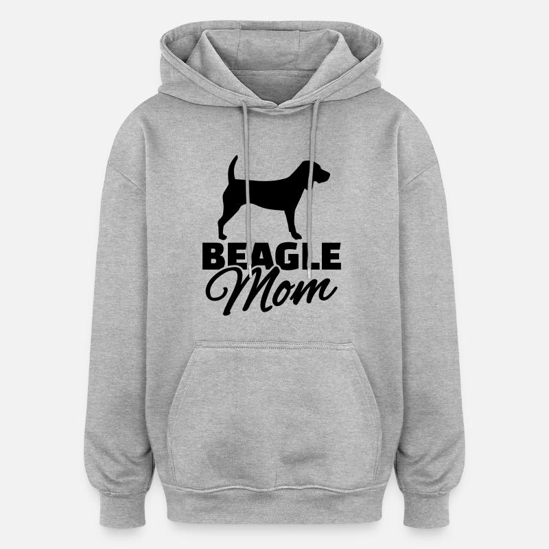 Beagle - Oversized Unisex Hoodie - Grau meliert