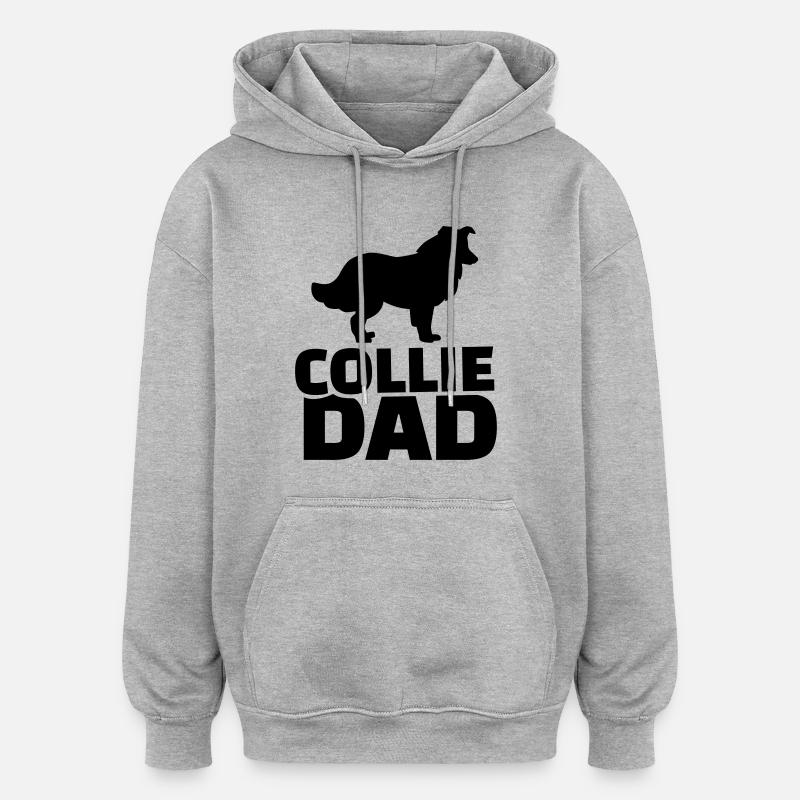 Collie - Oversized Unisex Hoodie - Grau meliert