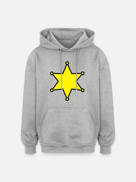 stern - Oversized Unisex Hoodie - heather grey