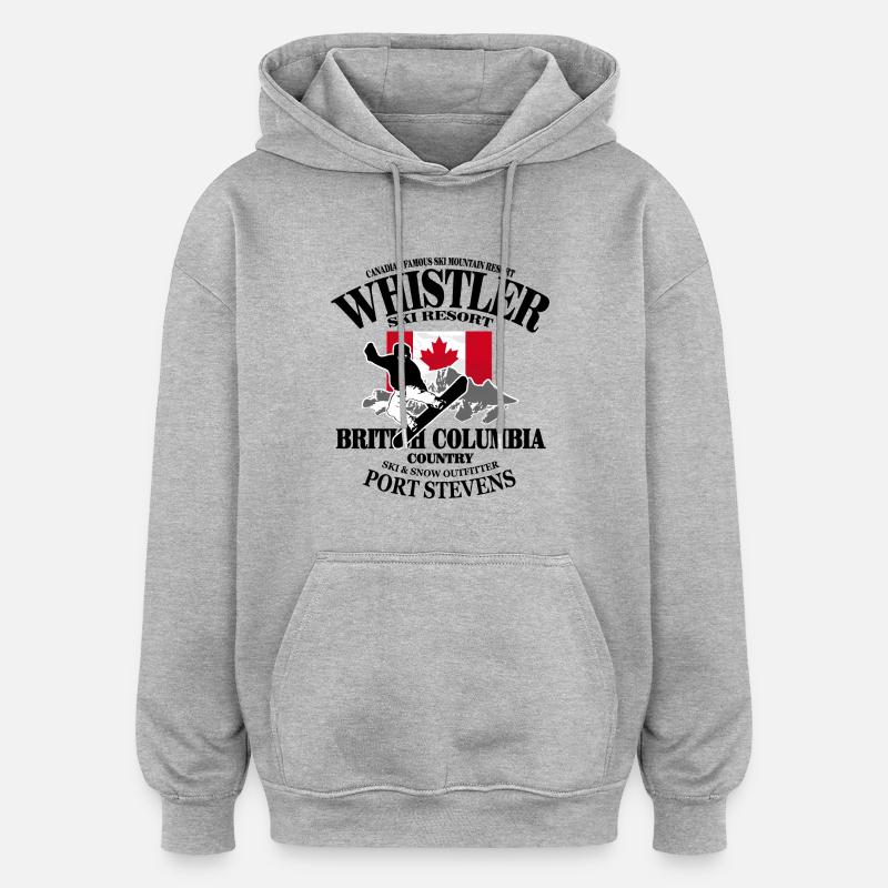 Canada - Snowboarding - Oversized Unisex Hoodie - Grau meliert