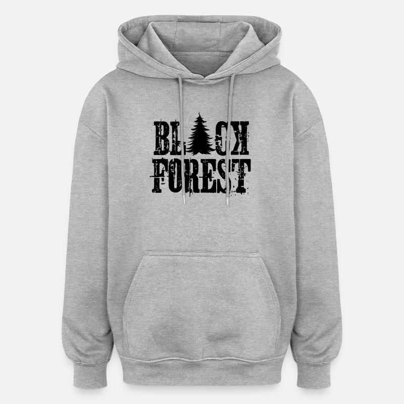 Black Forest - Oversized Unisex Hoodie - Grau meliert