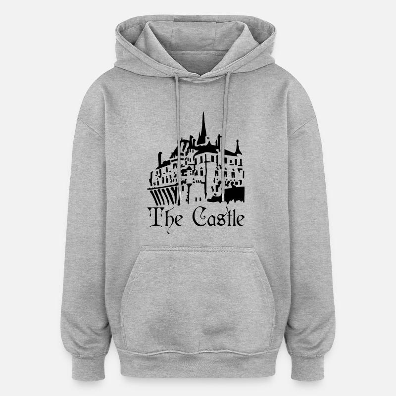 Le château noir - Sweat à capuche oversize unisexe - gris chiné