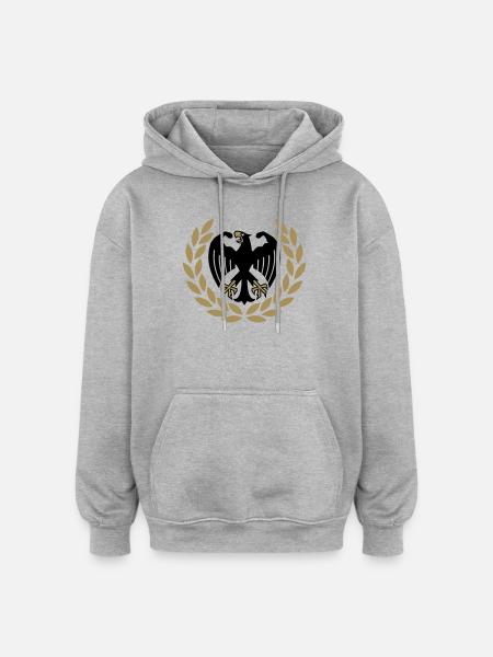 German Weight Lifting Adler - Oversized Unisex Hoodie - heather grey