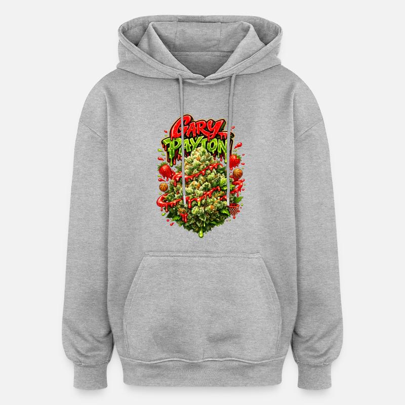 Graffiti de Gary Payton - Sweat à capuche oversize unisexe - gris chiné