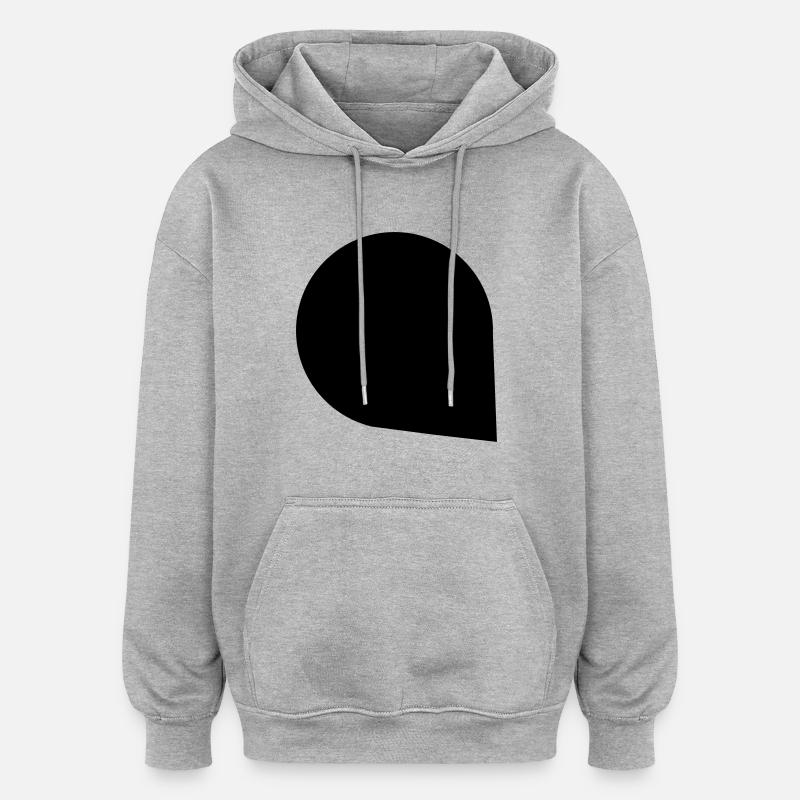 Bubble Speech Bubble Talking message - Oversized Unisex Hoodie - heather grey