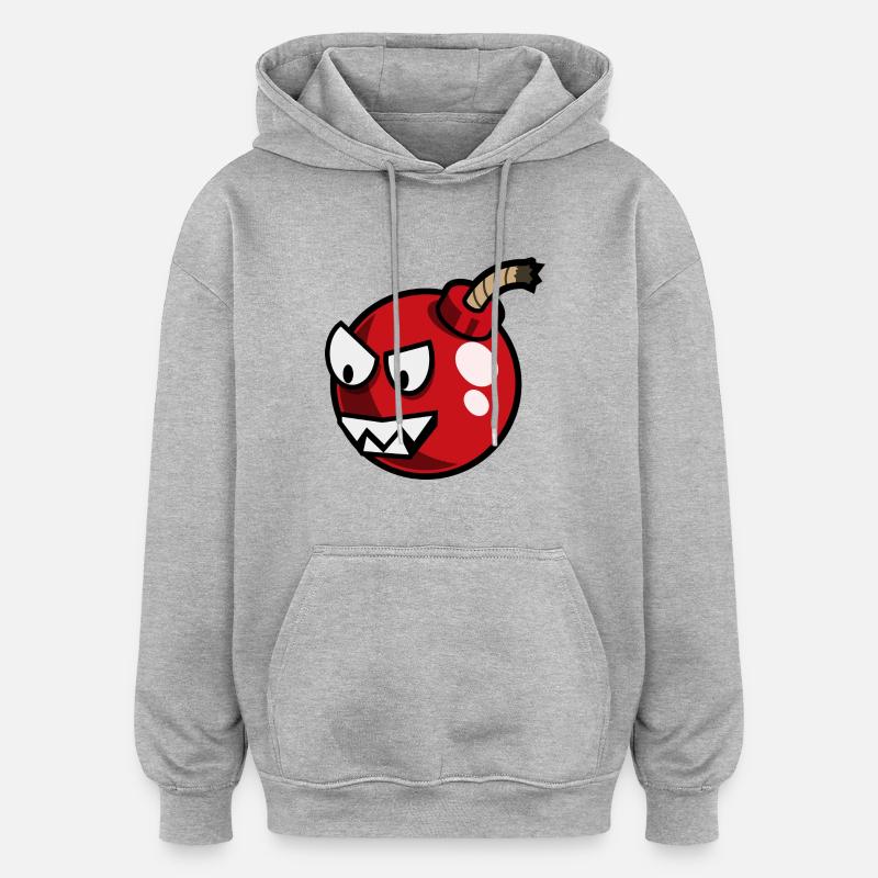 bombe - Sweat à capuche oversize unisexe - gris chiné