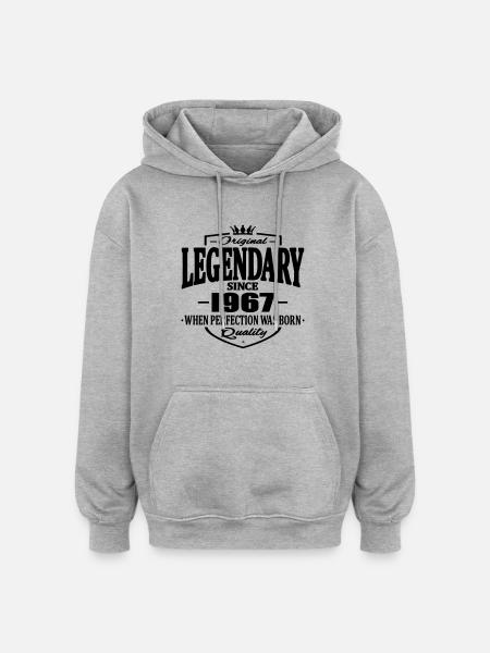 Legendary since 1967 - Oversized Unisex Hoodie - heather grey