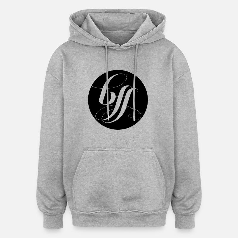 conception de BFF - Sweat à capuche oversize unisexe - gris chiné