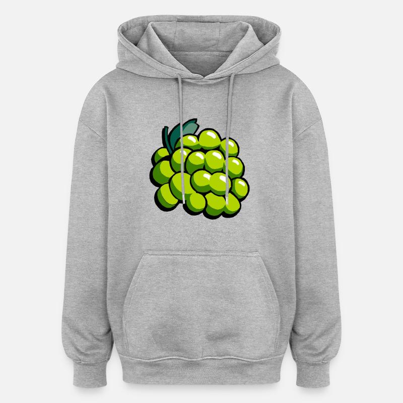 Cépages - Sweat à capuche oversize unisexe - gris chiné