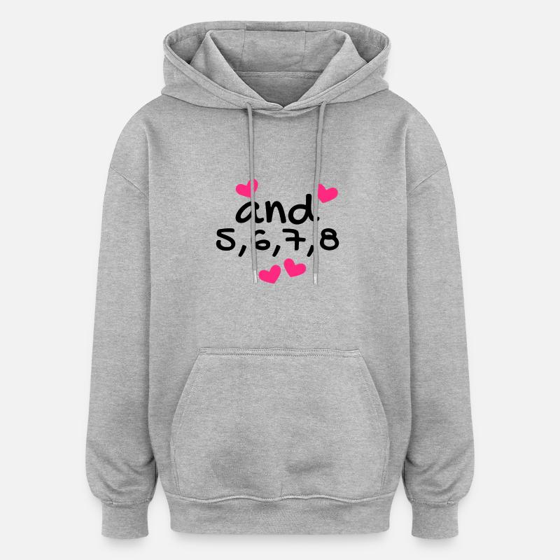 Dance dance dance class rythmique - Sweat à capuche oversize unisexe - gris chiné