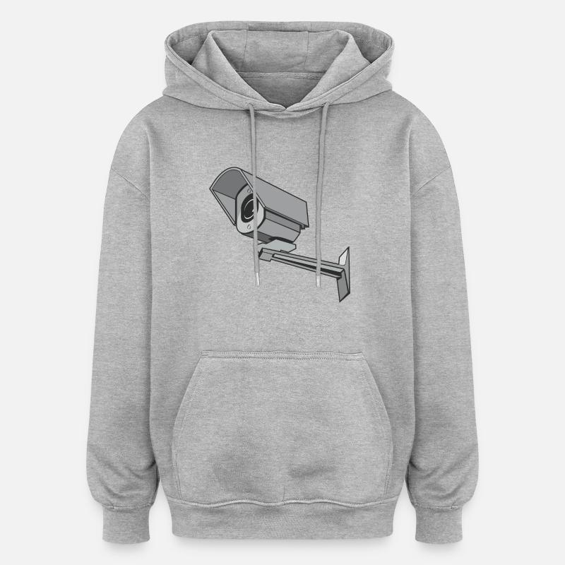 Security Camera - Oversized Unisex Hoodie - heather grey