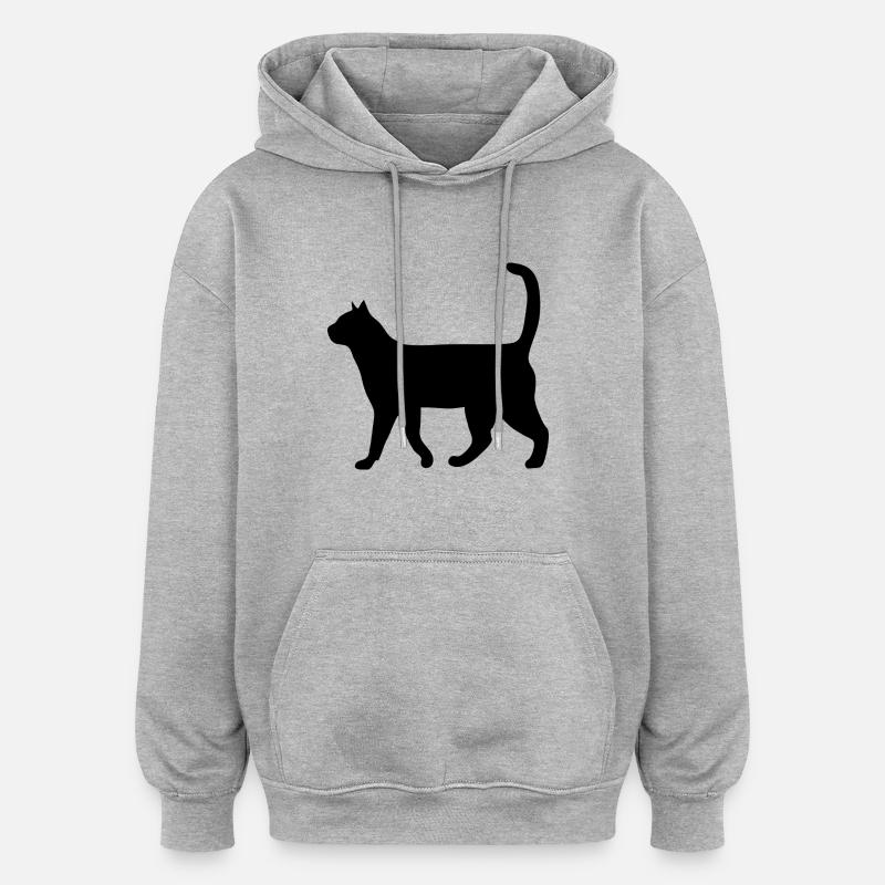 Poussins chat chats chat chats - Sweat à capuche oversize unisexe - gris chiné