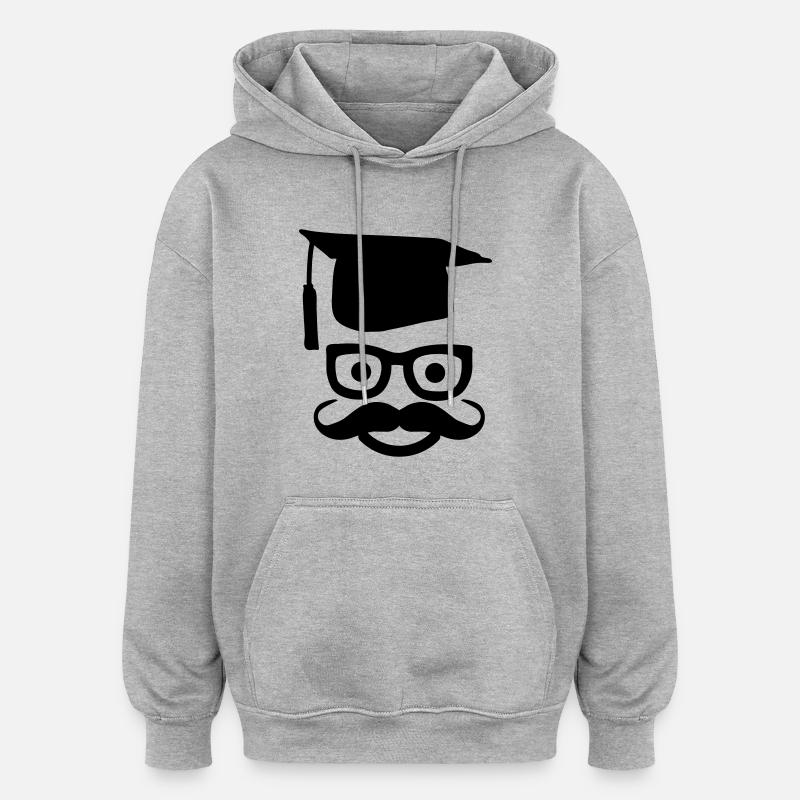 chapeau - Sweat à capuche oversize unisexe - gris chiné