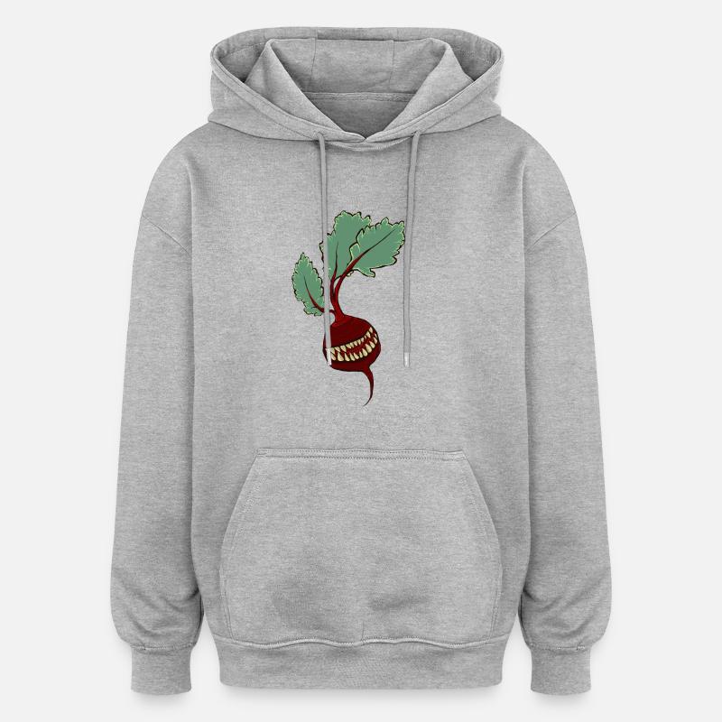 Teethroot - Oversized Unisex Hoodie - Grau meliert