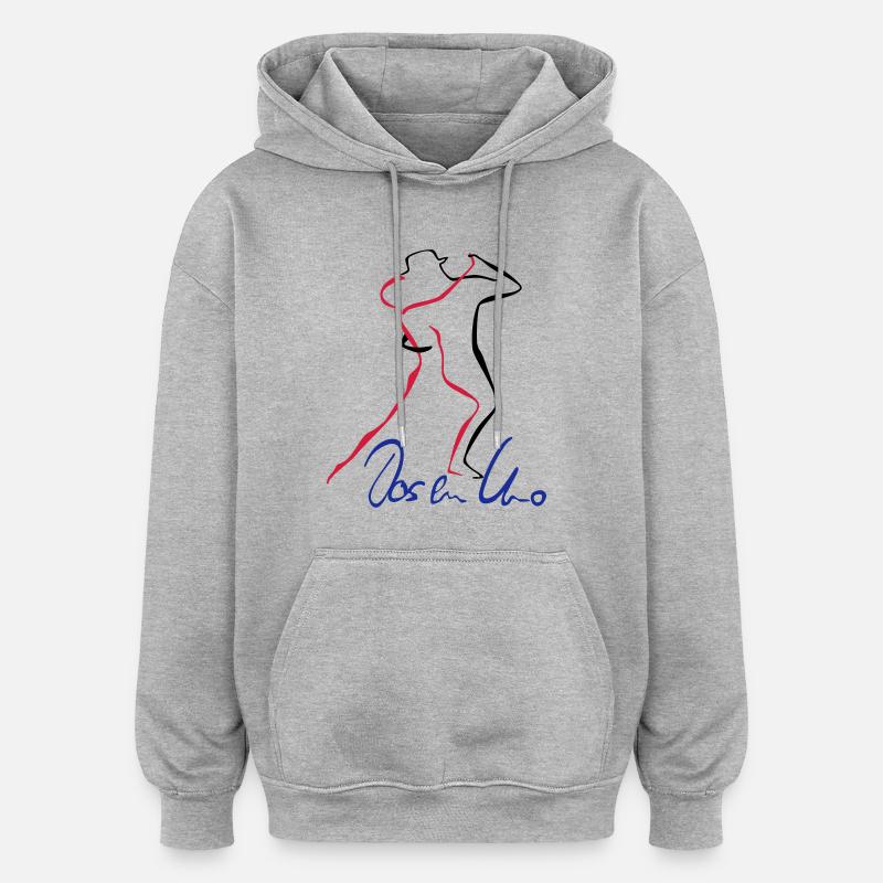 Tango Dos en Uno - Oversized Unisex Hoodie - Grau meliert