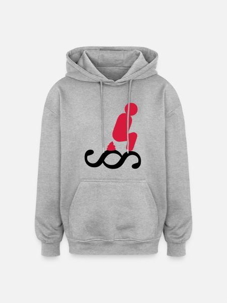 Fuck the Law - Oversized Unisex Hoodie - heather grey