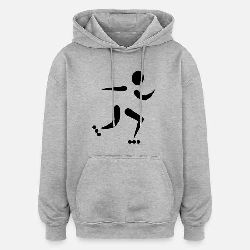 Inline Skating - Oversized Unisex Hoodie - heather grey