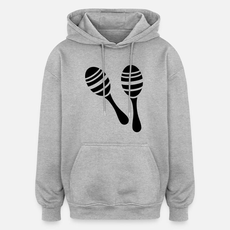 Rattle - Oversized Unisex Hoodie - heather grey