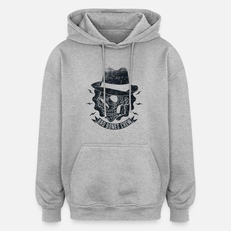 Stil - Oversized Unisex Hoodie - Grau meliert