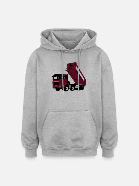 lkw_4 - Oversized Unisex Hoodie - heather grey