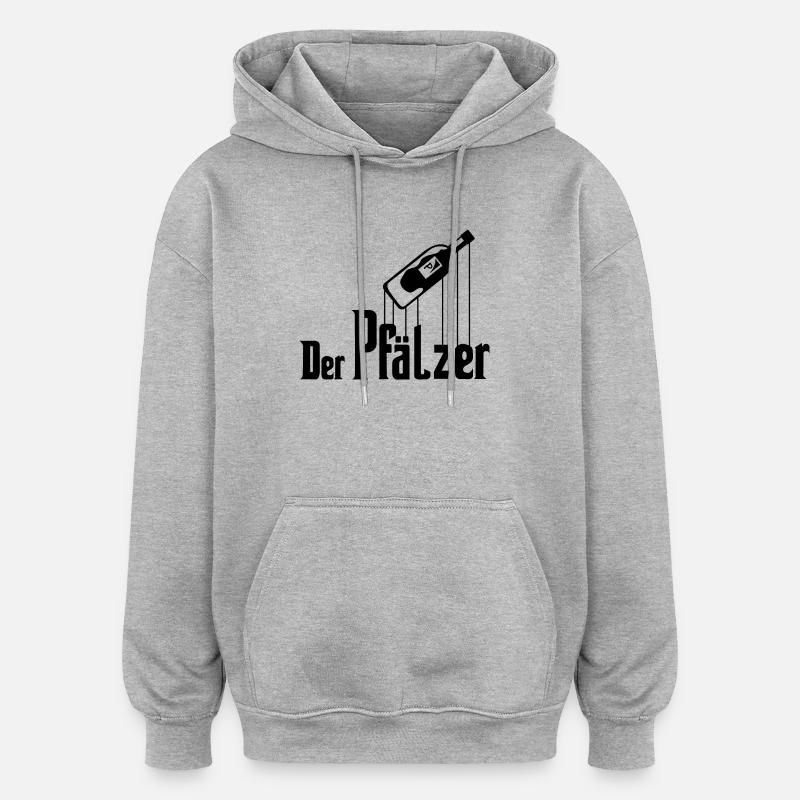 Le Palatinat 2 - Sweat à capuche oversize unisexe - gris chiné