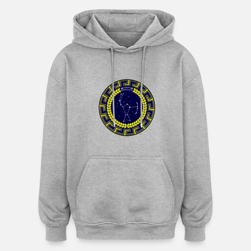 ORION INTERGALACTIC - Sweat à capuche oversize unisexe - gris chiné