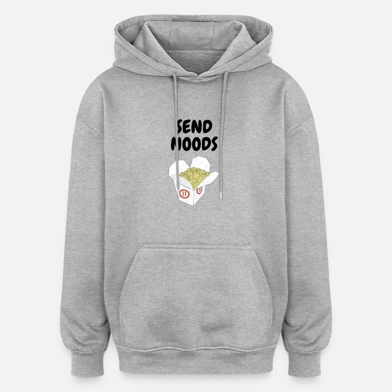 ENVOYER noods - Sweat à capuche oversize unisexe - gris chiné