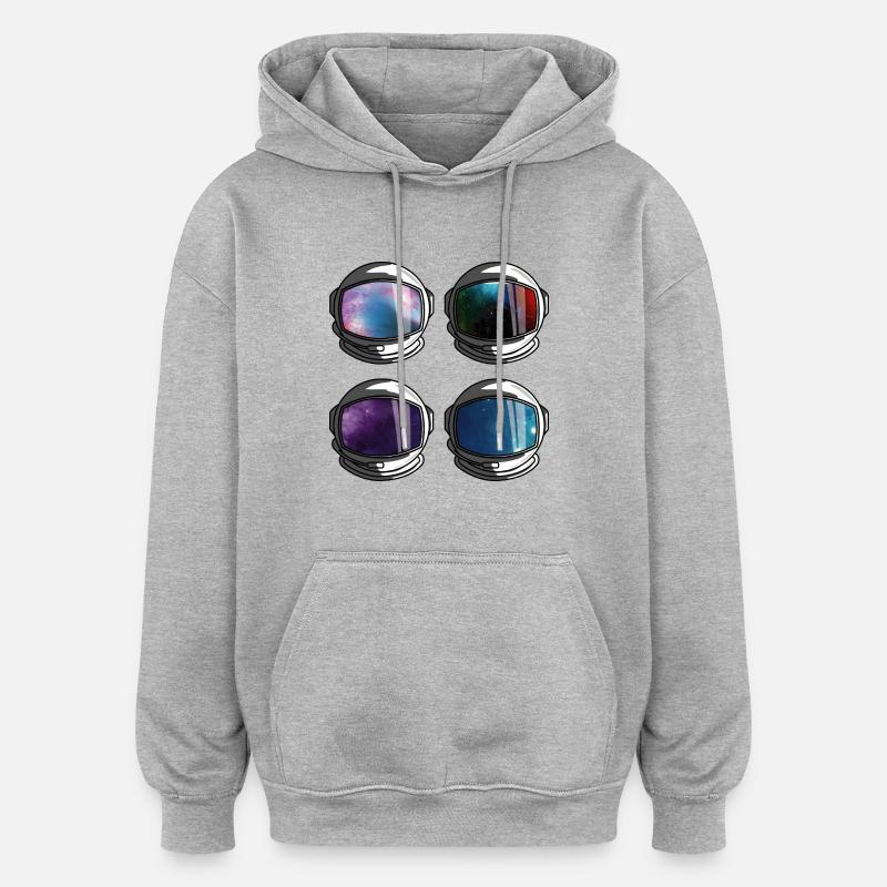 Zum Flug bereit - Oversized Unisex Hoodie - Grau meliert