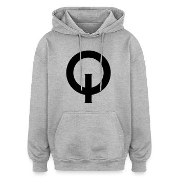 Optimist - Oversized Unisex Hoodie - Grau meliert - Vorne - Noah (186cm)