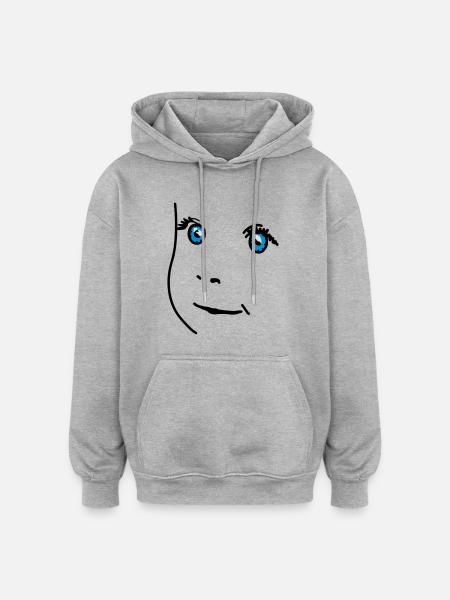 babyface - Oversized Unisex Hoodie - heather grey