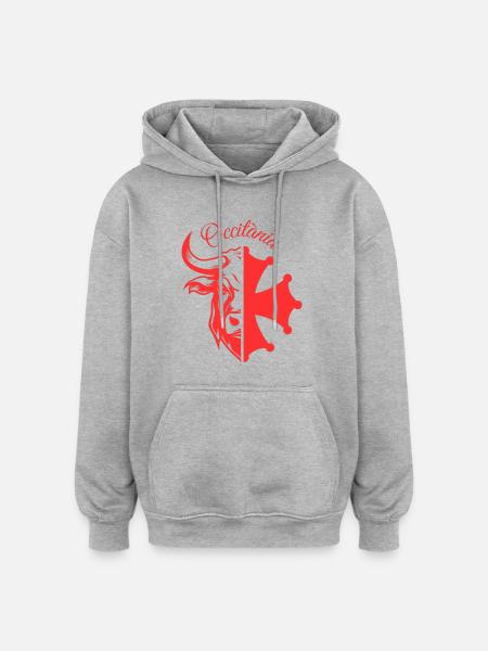 OCCITÀNIA TAURUS - Oversized Unisex Hoodie - heather grey