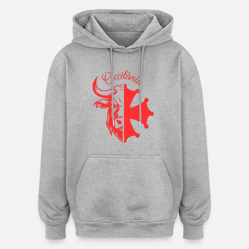 OCCITÀNIA STIER - Oversized Unisex Hoodie - Grau meliert